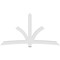 Ekena Millwork Davenport Architectural Grade PVC Gable Bracket, 108"W x 58 1/2"H x 4"D x 6"F, 13/12 Pitch GBP108X59X0406DAV00 - alternate 2